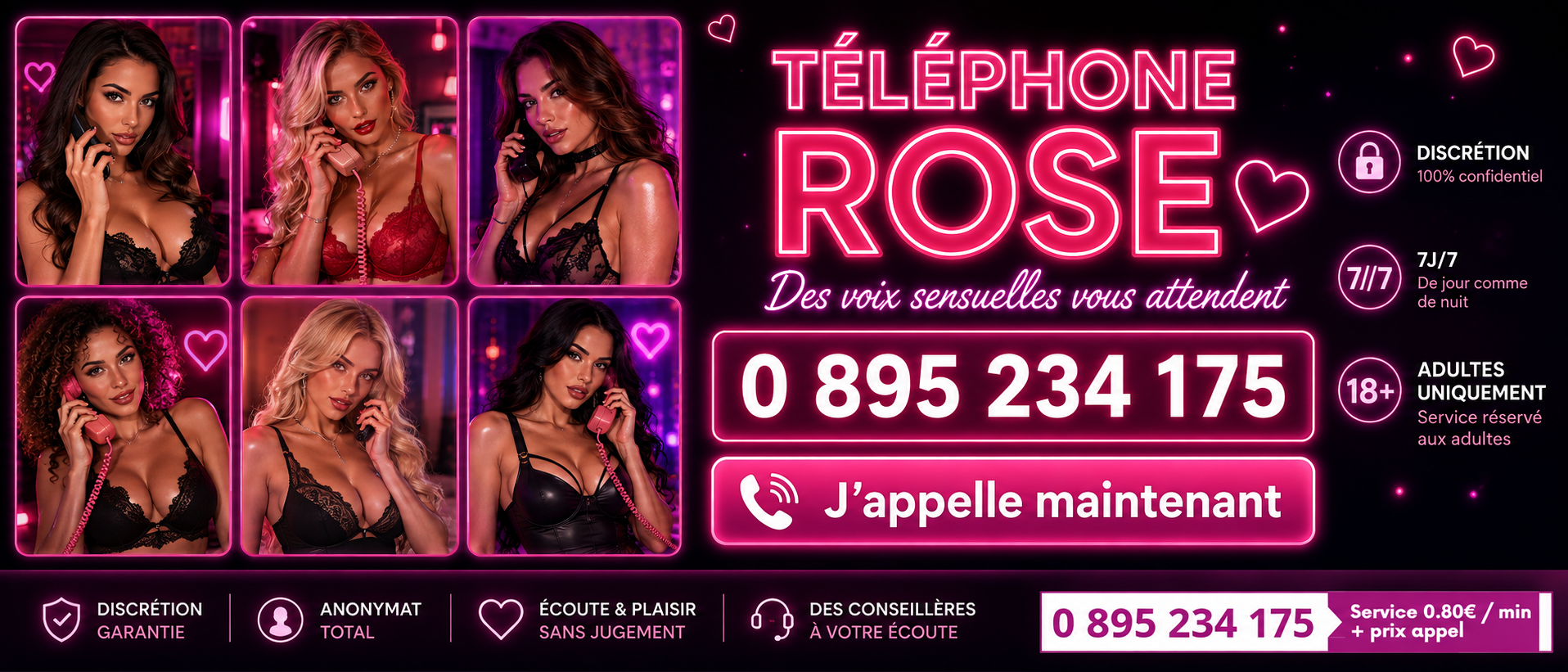 Téléphone Rose — appeler le 0 895 234 175